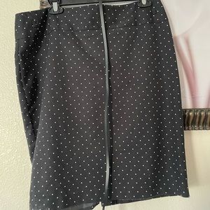 Polka dot pencil skirt